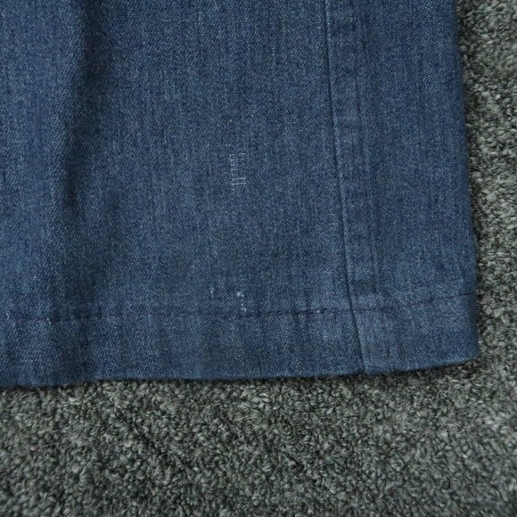 VINTAGE Seafarer Jeans Men 34x31 Blue Bell Bottom Wide Leg Navy Denim - Picture 12 of 12